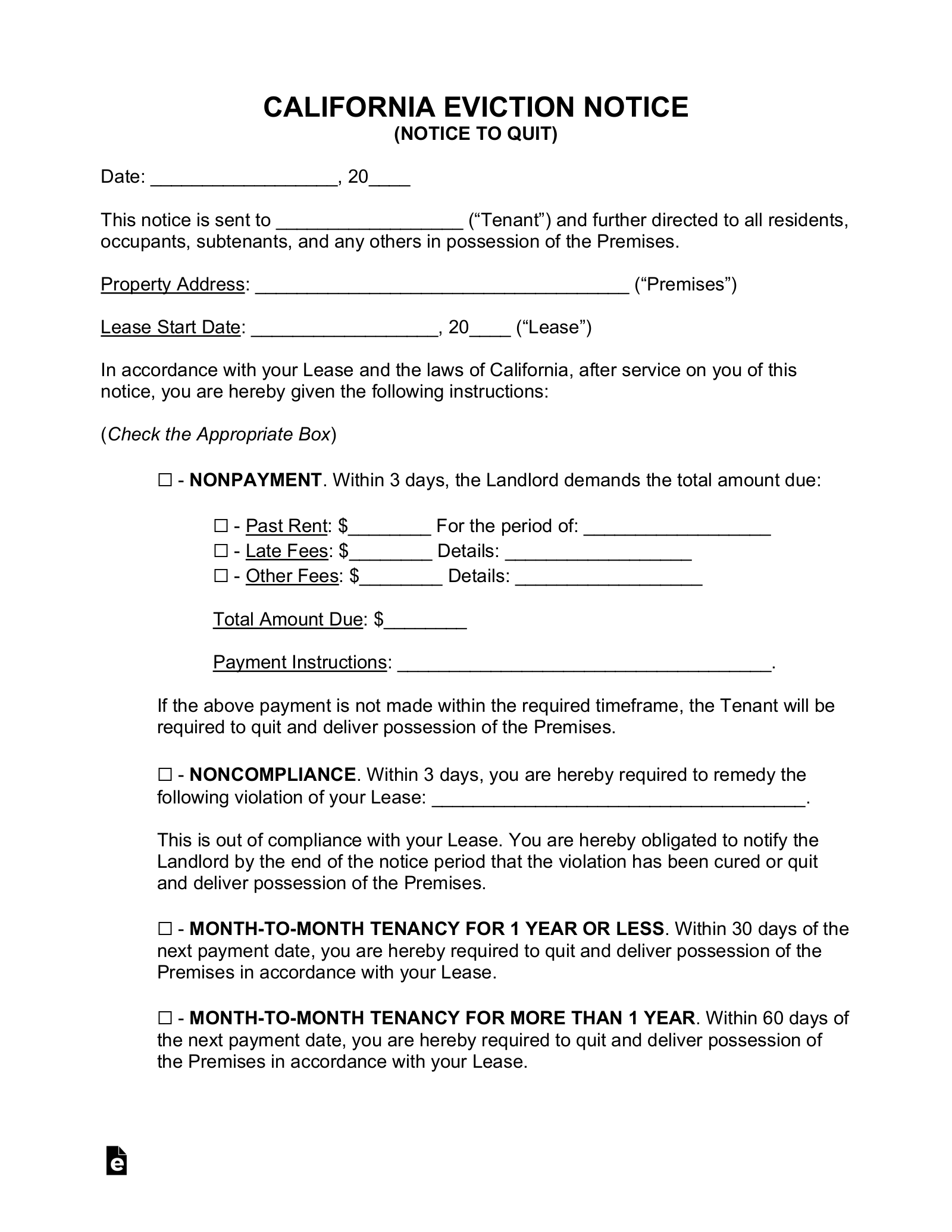 California-Eviction-Notice-to-Quit-Form.